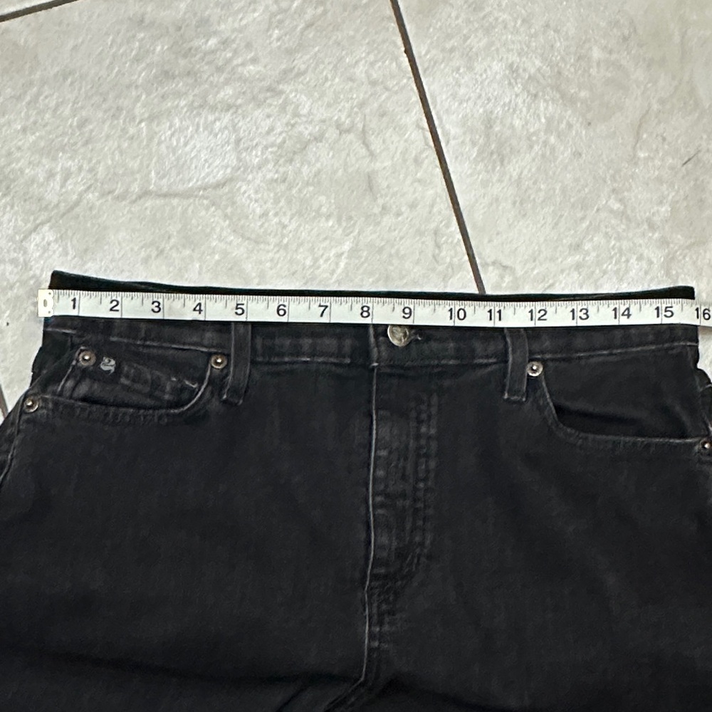 YOGA JEANS Y2K Women's Black Retro High Rise Jeans, made in Canada 31x28 - Picture 7 of 11